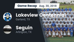 Recap: Lakeview Centennial  vs. Seguin  2018
