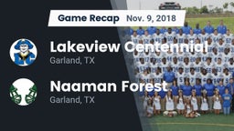 Recap: Lakeview Centennial  vs. Naaman Forest  2018