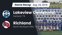Recap: Lakeview Centennial  vs. Richland  2018