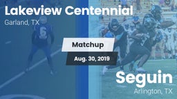 Matchup: Lakeview Centennial vs. Seguin  2019