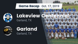 Recap: Lakeview Centennial  vs. Garland  2019