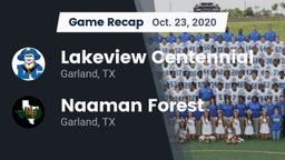 Recap: Lakeview Centennial  vs. Naaman Forest  2020