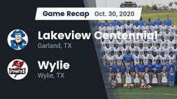 Recap: Lakeview Centennial  vs. Wylie  2020