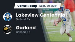 Recap: Lakeview Centennial  vs. Garland  2021
