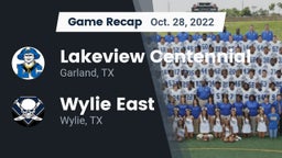 Recap: Lakeview Centennial  vs. Wylie East  2022