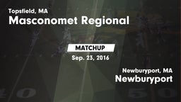 Matchup: Masconomet Regional vs. Newburyport  2016