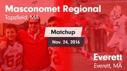 Matchup: Masconomet Regional vs. Everett  2016