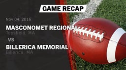 Recap: Masconomet Regional  vs. Billerica Memorial  2016