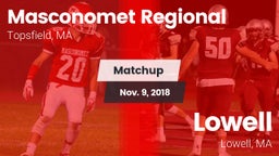 Matchup: Masconomet Regional vs. Lowell  2018