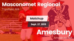 Matchup: Masconomet Regional vs. Amesbury  2019