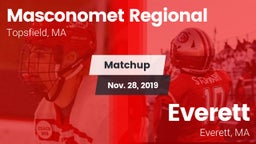 Matchup: Masconomet Regional vs. Everett  2019