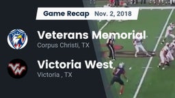 Recap: Veterans Memorial  vs. Victoria West  2018