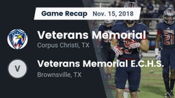 Recap: Veterans Memorial  vs. Veterans Memorial E.C.H.S. 2018