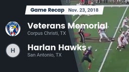 Recap: Veterans Memorial  vs. Harlan Hawks  2018