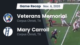 Recap: Veterans Memorial  vs. Mary Carroll  2020