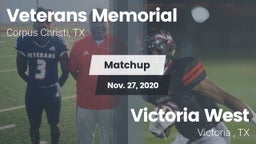 Matchup: Veterans Memorial vs. Victoria West  2020