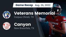 Recap: Veterans Memorial  vs. Canyon  2022