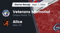 Recap: Veterans Memorial  vs. Alice  2022
