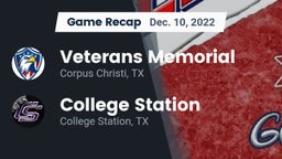 Recap: Veterans Memorial  vs. College Station  2022