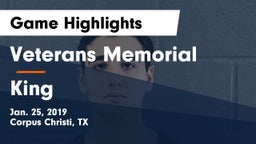 Veterans Memorial  vs King  Game Highlights - Jan. 25, 2019