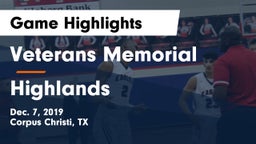 Veterans Memorial  vs Highlands  Game Highlights - Dec. 7, 2019