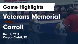 Veterans Memorial  vs Carroll  Game Highlights - Dec. 6, 2019