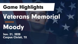 Veterans Memorial  vs Moody  Game Highlights - Jan. 21, 2020