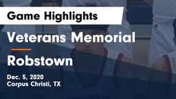 Veterans Memorial  vs Robstown  Game Highlights - Dec. 5, 2020