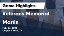 Veterans Memorial  vs Martin  Game Highlights - Feb. 23, 2021