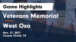 Veterans Memorial  vs West Oso  Game Highlights - Nov. 27, 2021