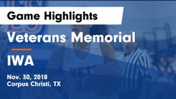 Veterans Memorial  vs IWA Game Highlights - Nov. 30, 2018
