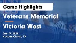 Veterans Memorial  vs Victoria West  Game Highlights - Jan. 3, 2020
