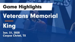 Veterans Memorial  vs King  Game Highlights - Jan. 31, 2020