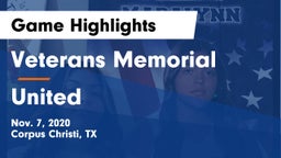 Veterans Memorial  vs United  Game Highlights - Nov. 7, 2020