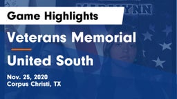 Veterans Memorial  vs United South  Game Highlights - Nov. 25, 2020