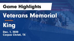 Veterans Memorial  vs King  Game Highlights - Dec. 1, 2020