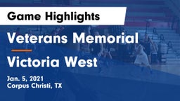 Veterans Memorial  vs Victoria West  Game Highlights - Jan. 5, 2021