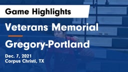 Veterans Memorial  vs Gregory-Portland  Game Highlights - Dec. 7, 2021