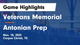 Veterans Memorial  vs Antonian Prep  Game Highlights - Nov. 10, 2023