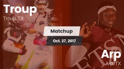 Matchup: Troup  vs. Arp  2017