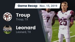 Recap: Troup  vs. Leonard  2019