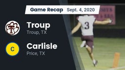 Recap: Troup  vs. Carlisle  2020