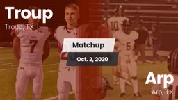 Matchup: Troup  vs. Arp  2020