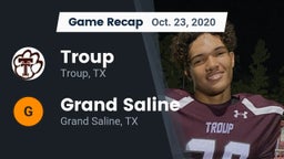 Recap: Troup  vs. Grand Saline  2020