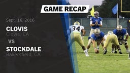 Recap: Clovis  vs. Stockdale  2016