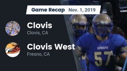 Recap: Clovis  vs. Clovis West  2019