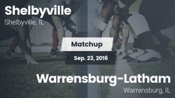 Matchup: Shelbyville High vs. Warrensburg-Latham  2016