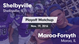 Matchup: Shelbyville High vs. Maroa-Forsyth  2016