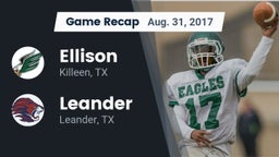 Recap: Ellison  vs. Leander  2017