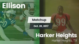 Matchup: Ellison  vs. Harker Heights  2017